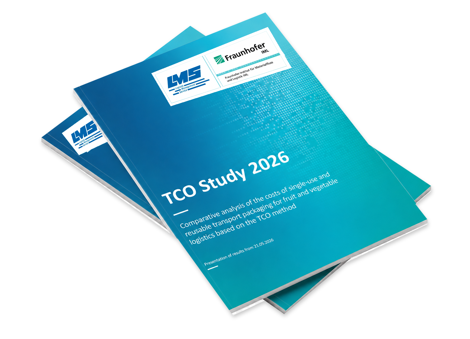 Cover visualisation of the TCO Study 2026 on single-use and reusable transport packaging